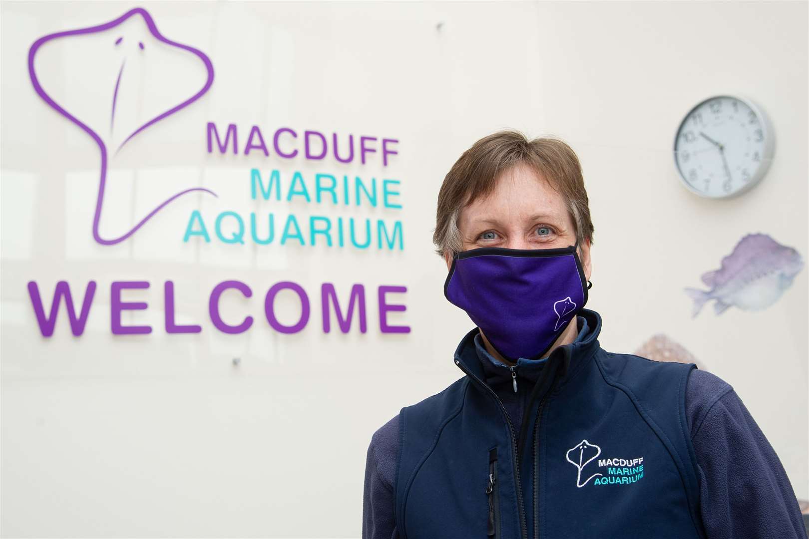 Claire Matthews - Aquarium Manager...The Macduff Marine Aquarium has reopened following the relaxation of Scottish Government restrictions in Aberdeenshire...Picture: Daniel Forsyth..