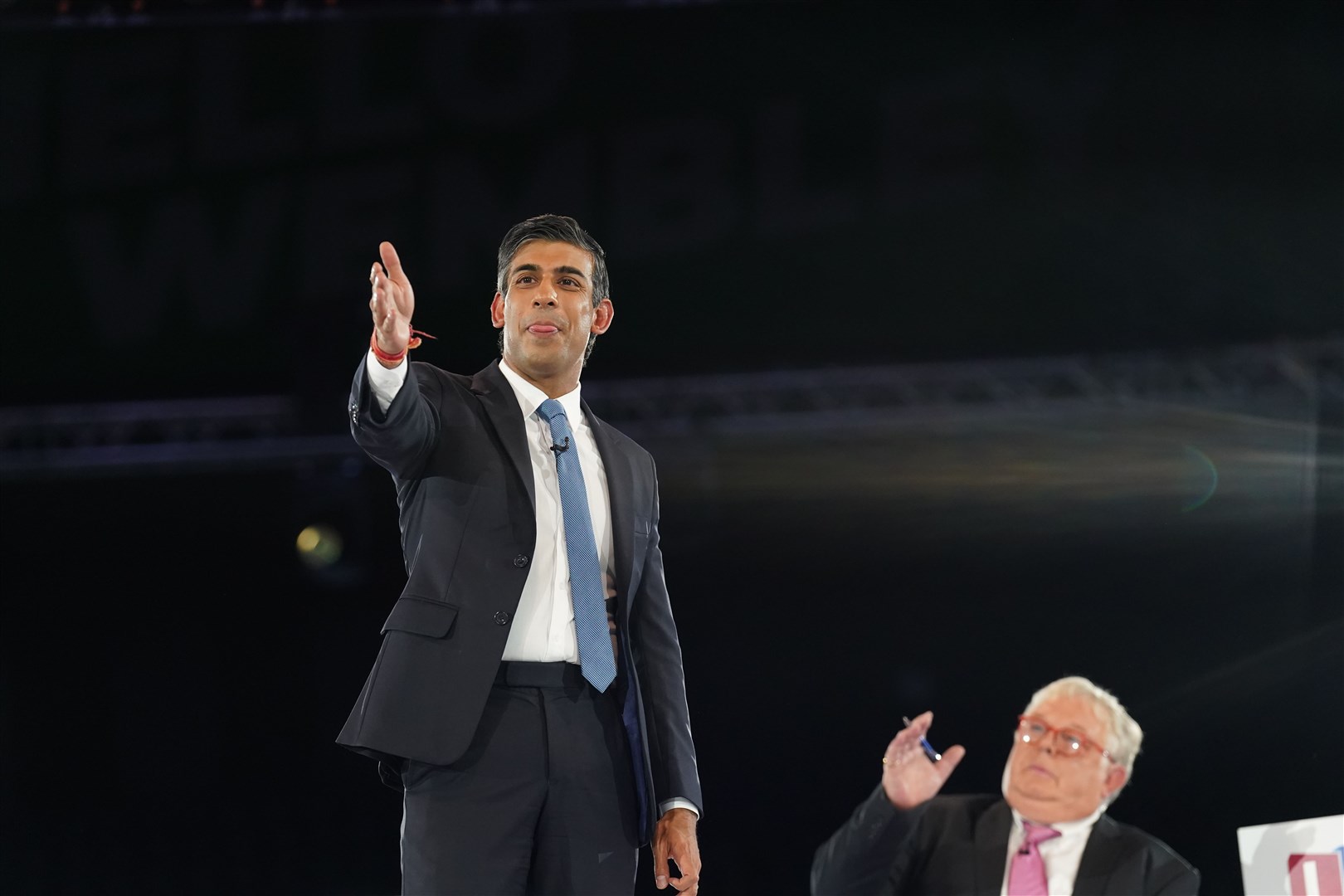 Rishi Sunak during a hustings event at Wembley Arena (Stefan Rousseau/PA)