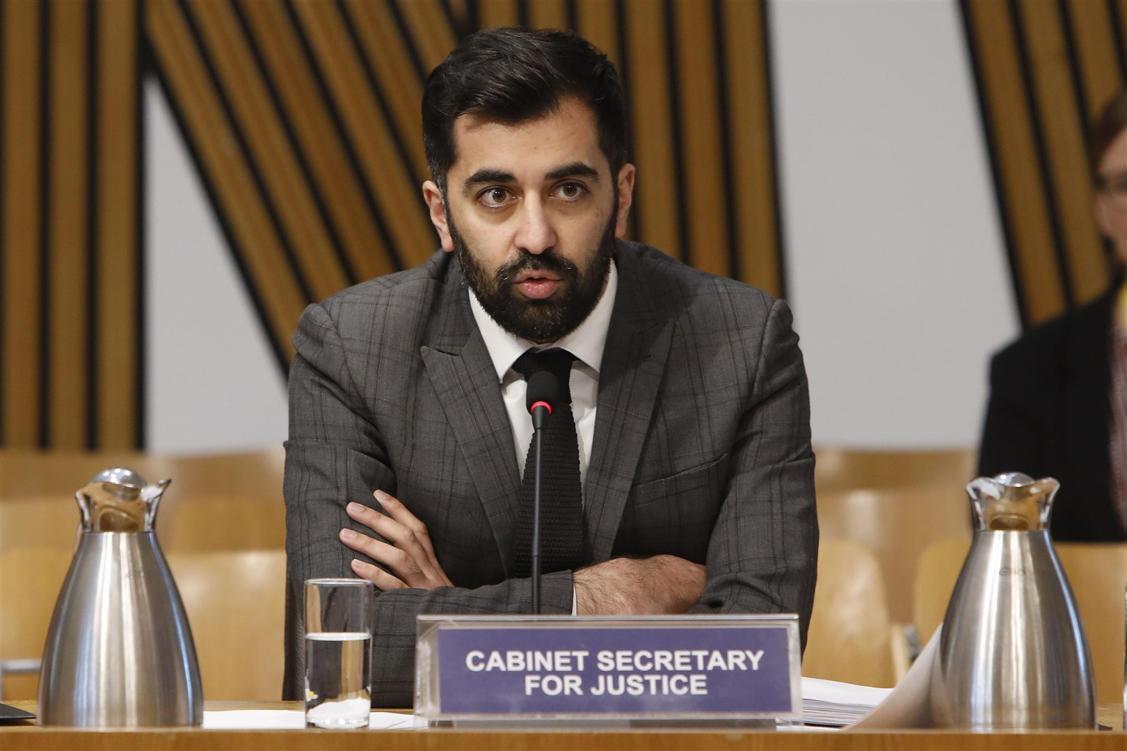 Humza Yousaf is reportedly not convinced polygraph testing should be used on convincted terrorists in Scotland (Andrew Cowan/Scottish Parliament/PA)