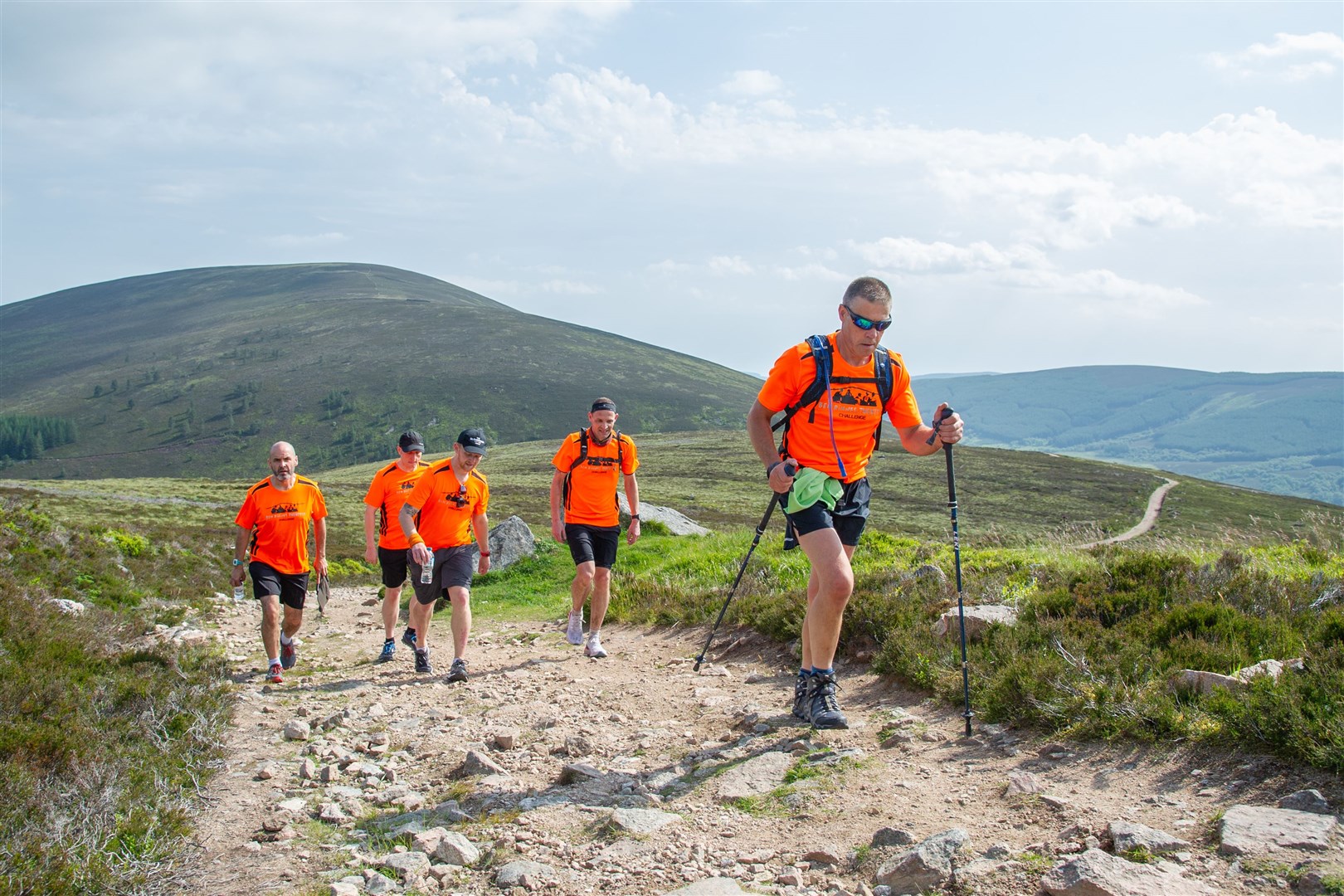 Cameron MacKintosh, along with four others are climbing Ben Rinnes twenty times this weekend to raise money for Logan's Fund. ..Picture: Daniel Forsyth. Image No.044325.