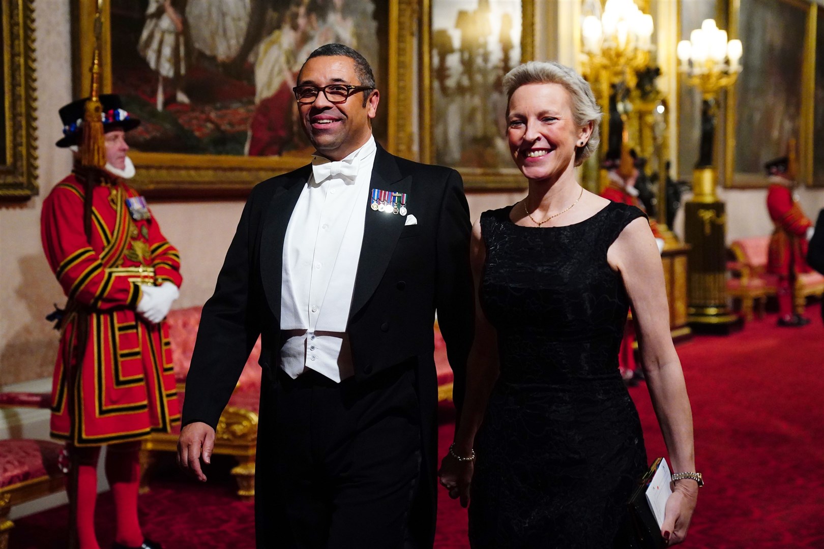 Susie Cleverly accompanied her husband to state banquets while he was foreign secretary (Victoria Jones/PA)