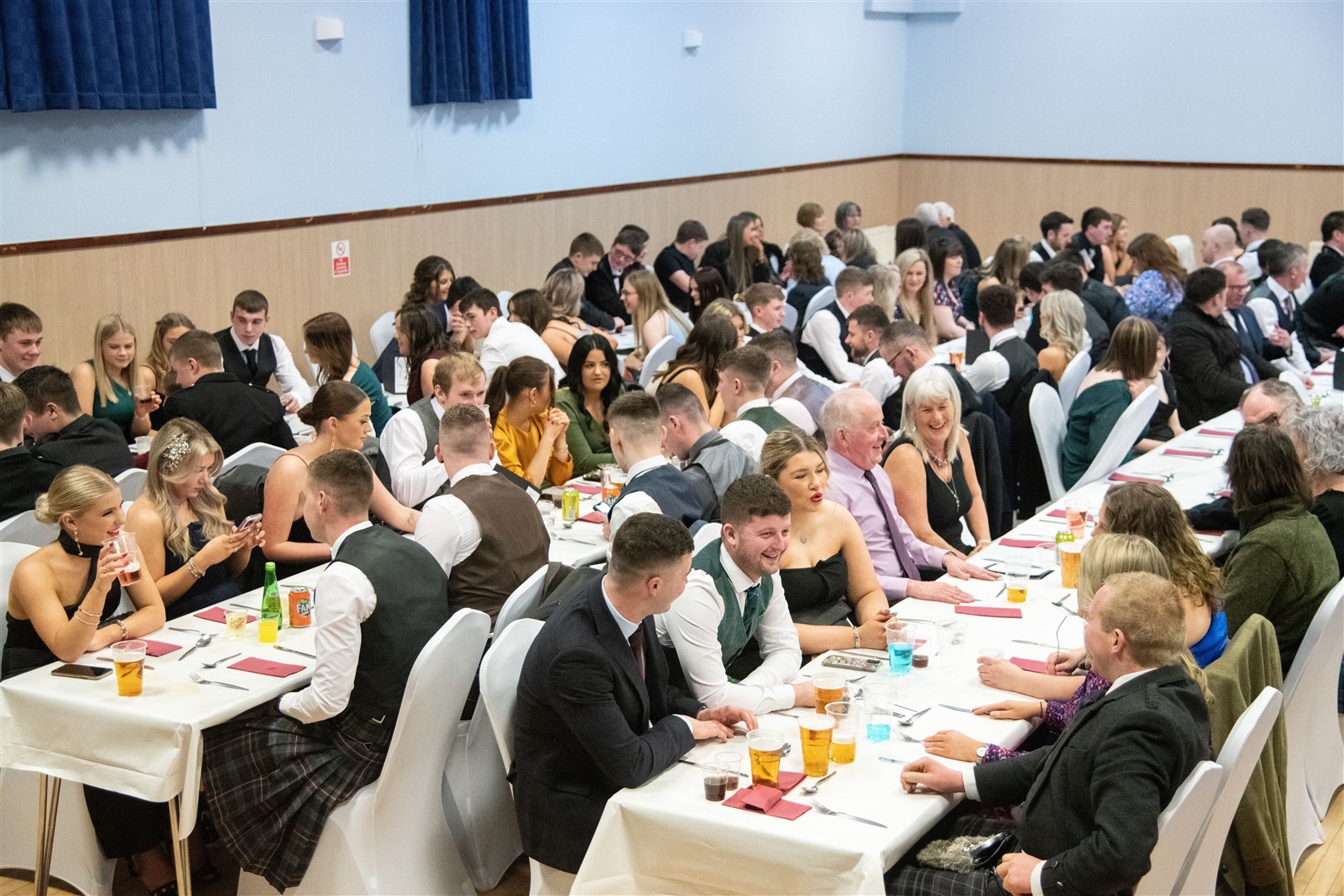 Roughly 200 people attended the supper. ..Keith Young Farmer Burns Supper 2023, held at the Longmore Hall. ..Picture: Daniel Forsyth..