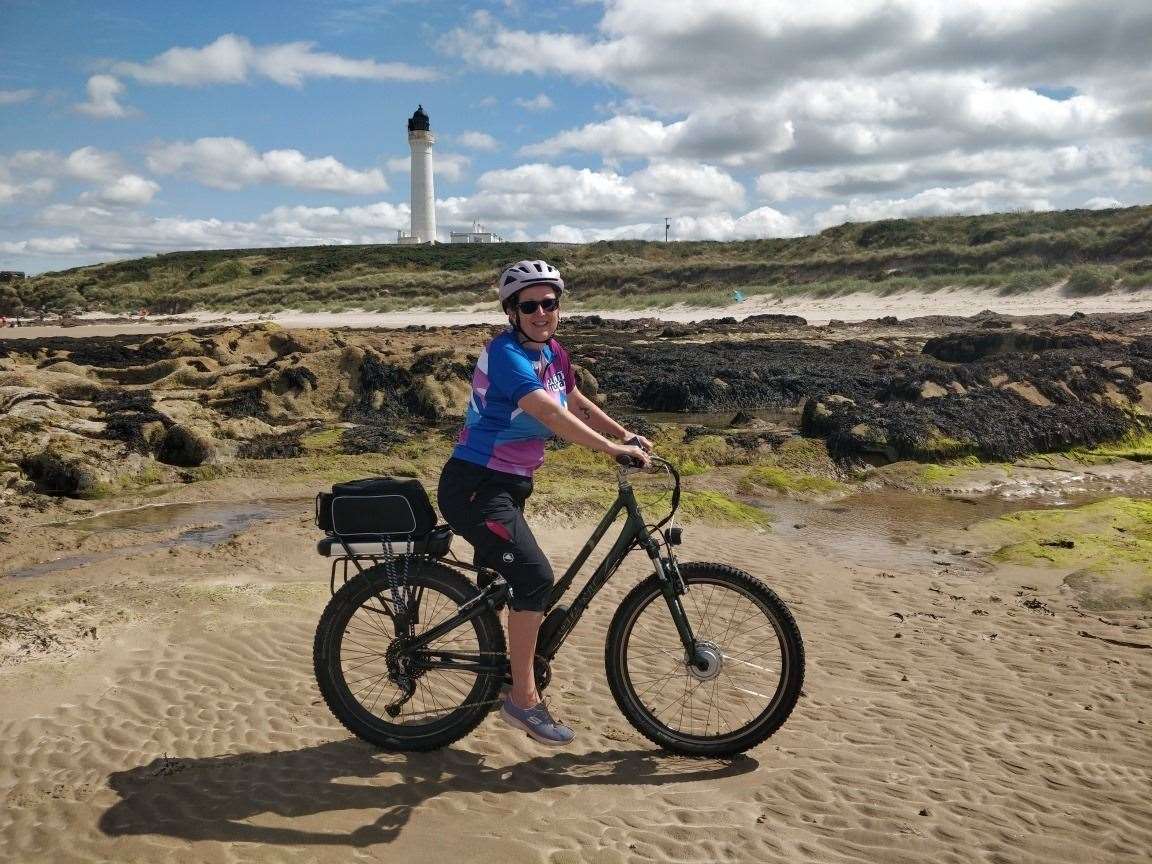 Karen Cox, who works for Lossiemouth-based Outfit Moray, has been named one of Cycling UK's 100 Women in Cycling for 2021.