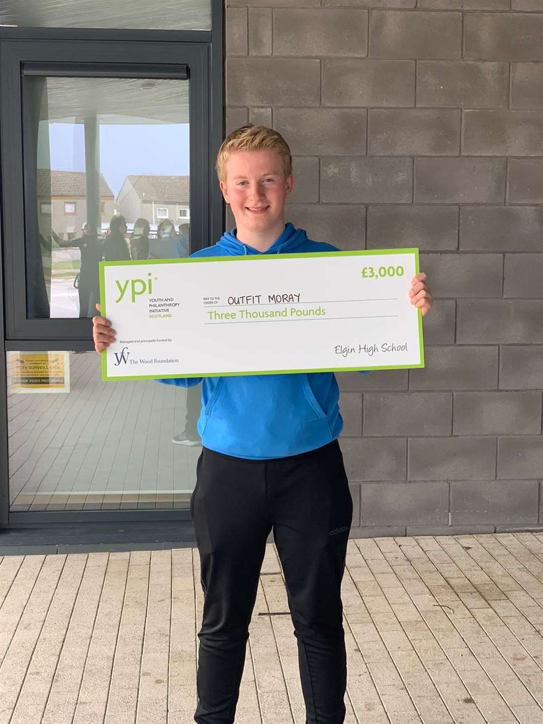 Elgin High School this year backed Lossiemouth-based outdoor education and adventure charity Outfit Moray through The Wood Foundation's Youth and Philanthropy Initiative.