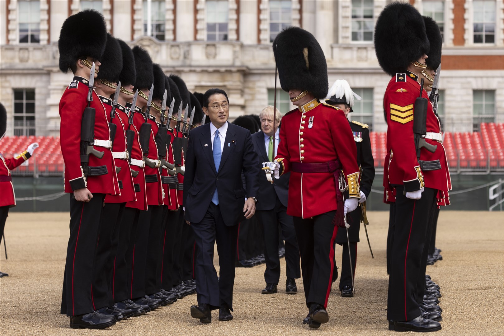 A deal was agreed in principle on the reciprocal access agreement in May when Fumio Kishida visited London (Dan Kitwood/PA)