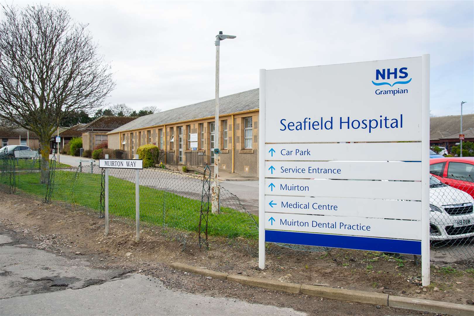 The minor injuries unit and X-ray department at Seafield Hospital in Buckie remain shut. Picture: Daniel Forsyth