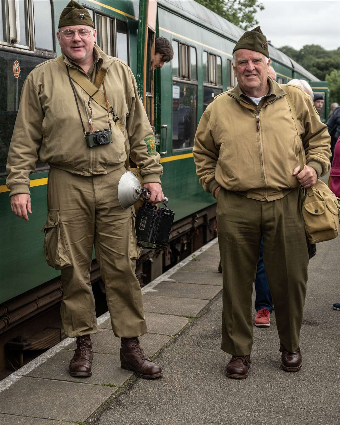 Some 1940s arrivals at the Keith-Dufftown railway. Picture: Robbie Simpson Islabrig Images