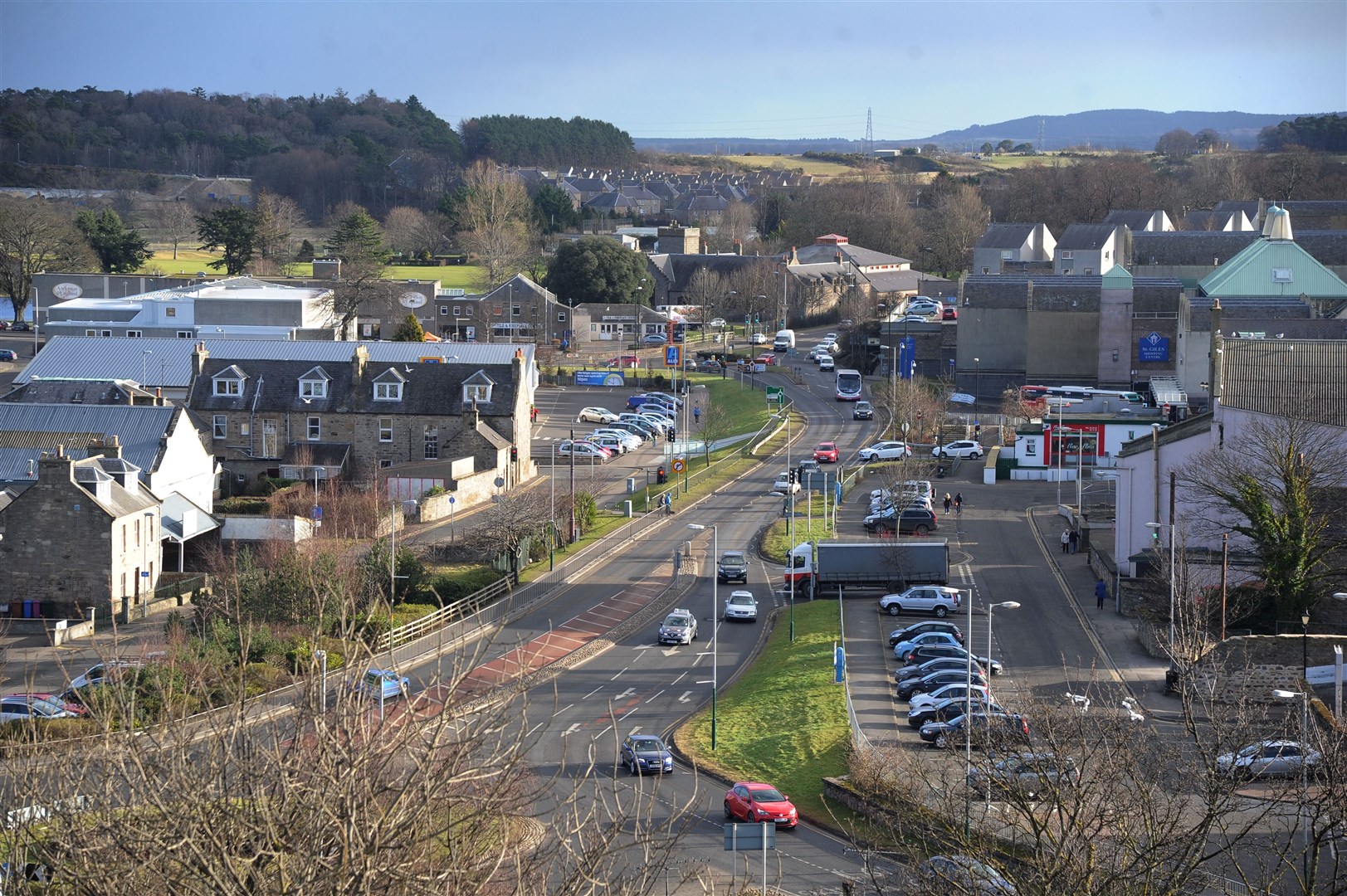 A view of Elgin from Ladyhill. Picture: Eric Cormack.