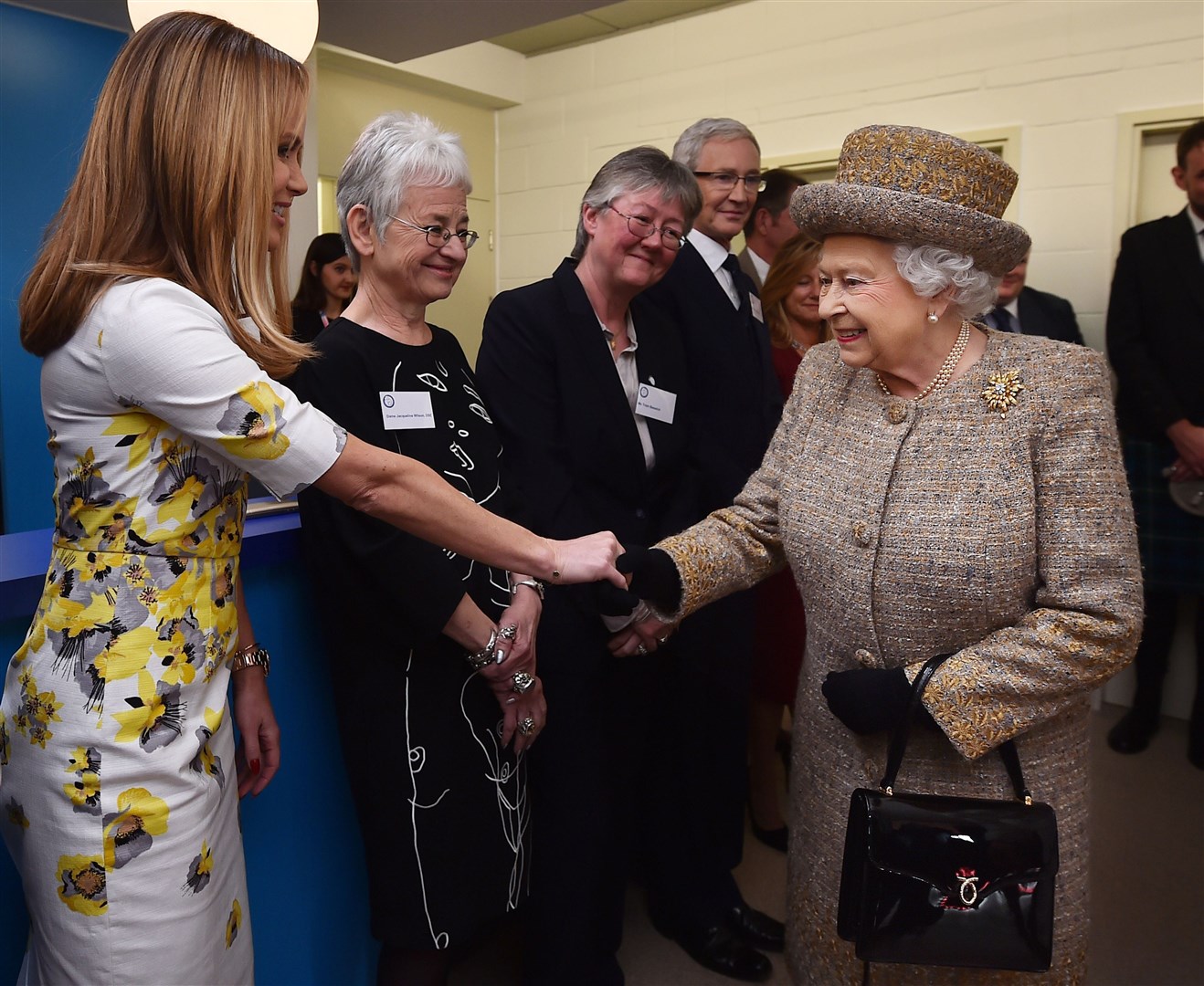 The Queen meeting Amanda Holden at the event in 2015 (Ben Stansall/PA)