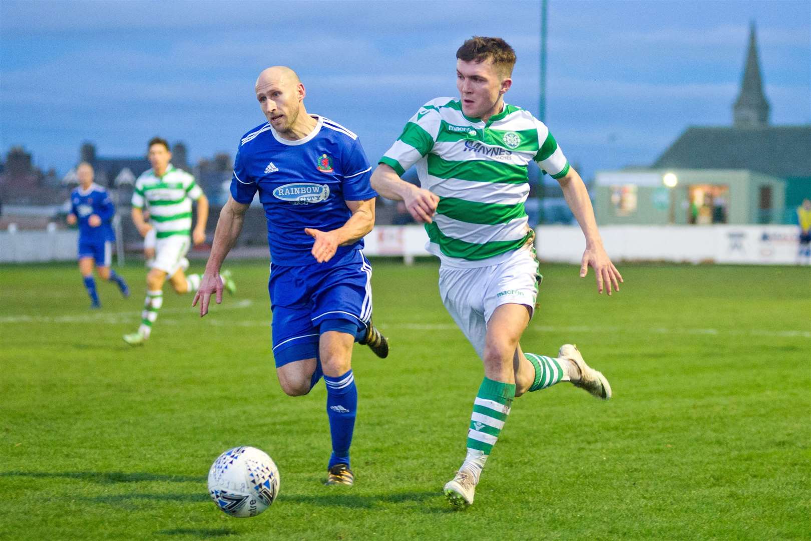 Buckie Thistle winger Callum Murray in action against Cove Rangers. Picture: Daniel Forsyth