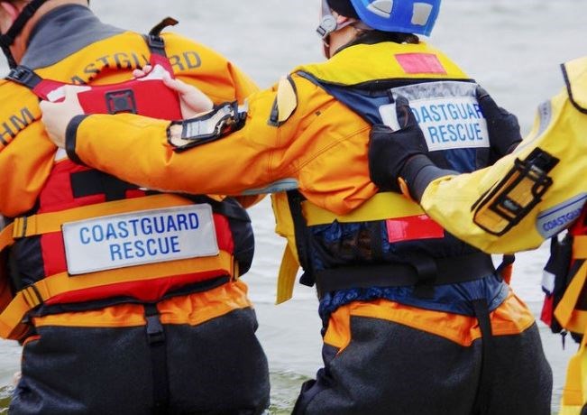 HM Coastguard confirmed that a person was rescued after a ship caught fire off the Moray coast on Wednesday evening.
