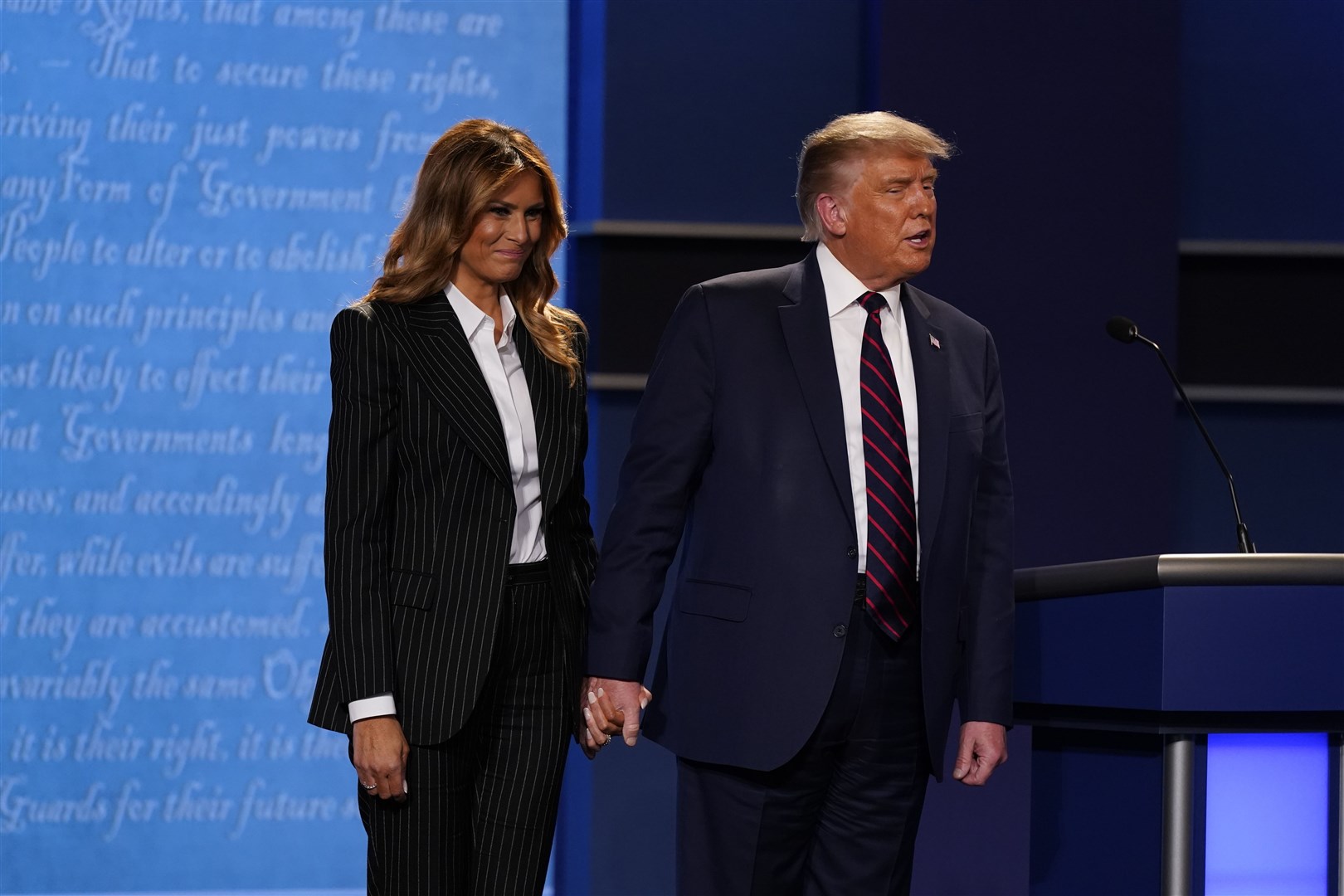 US President Donald Trump and First Lady Melania Trump (Patrick Semansky/AP)