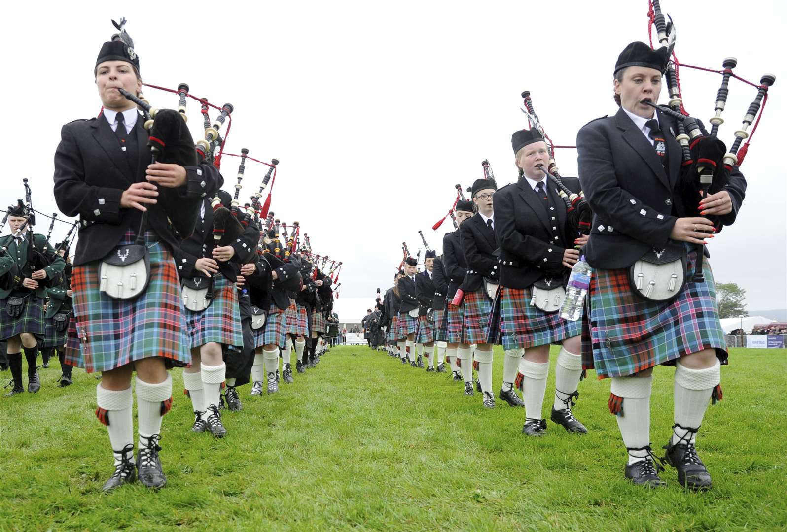 A massed pipe band display will mark the show's return. Picture: Eric Cormack