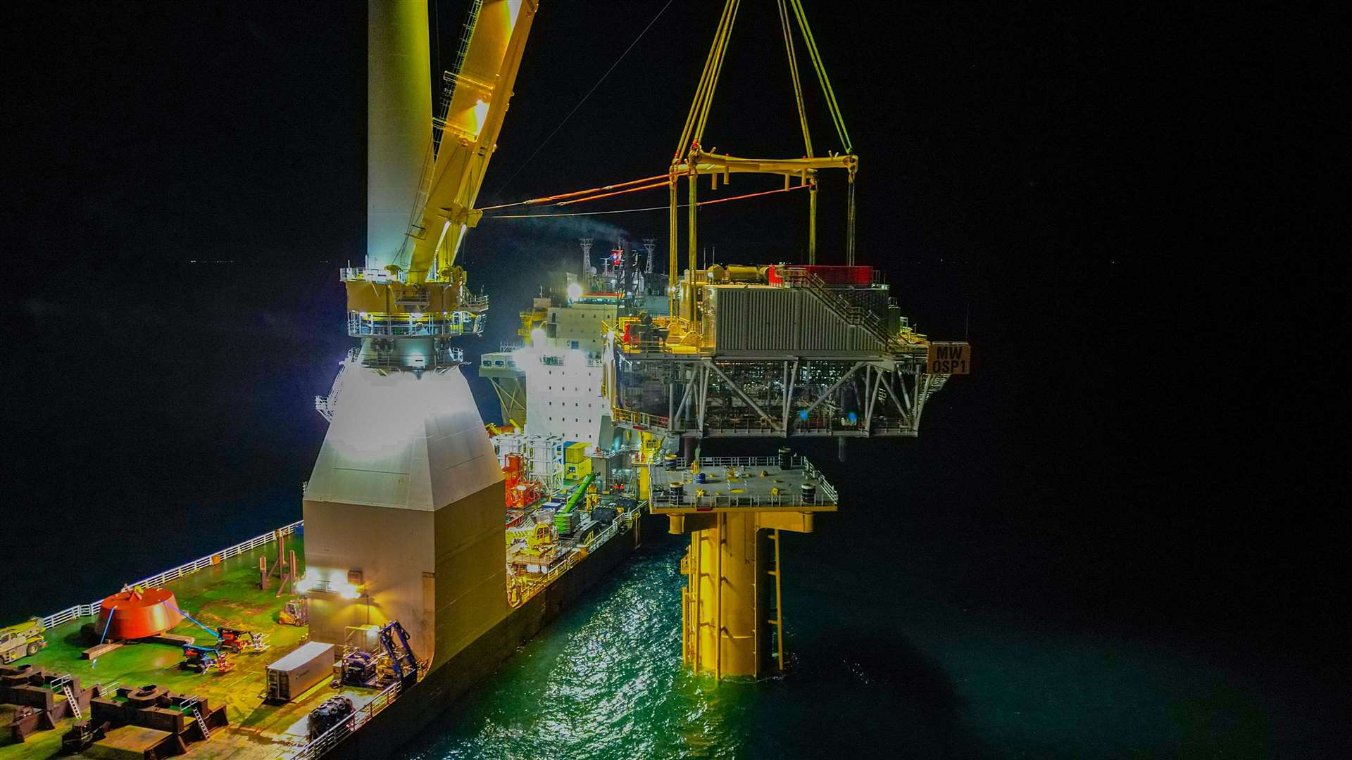 The Moray West wind farm is currently under construction. Picture: Boskalis