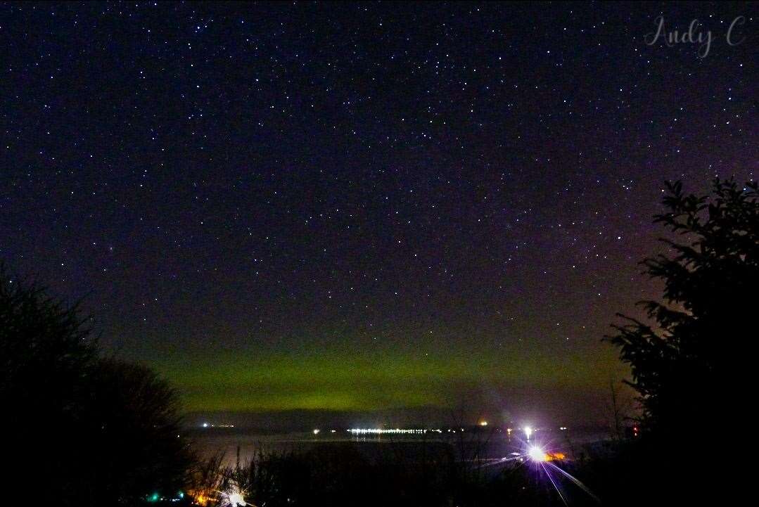 Andy Clark captured the Northern Lights on Sunday night.