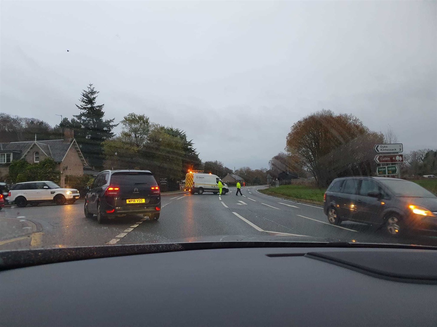 An incident in Brodie at 3pm on Thursday caused the closure of the A96.