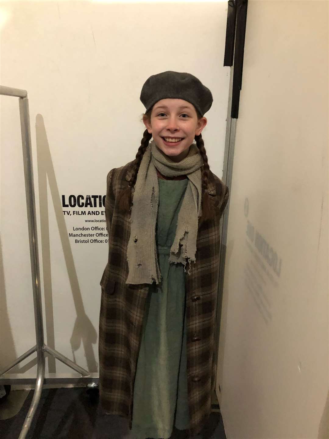 Sophie McDonnell (12), from Banff Academy, was on set as an extra in Peaky Blinders. She plays a young French/Canadian girl from the island of Miquelon.