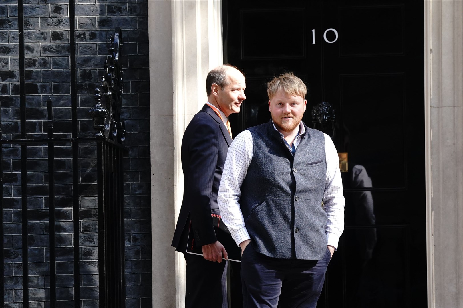 Farming contractor Kaleb Cooper, from Clarkson’s Farm, attended the No 10 Farm to Fork summit (Victoria Jones/PA)
