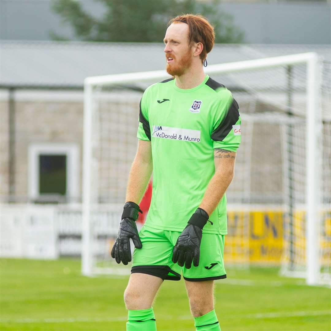 It was a quiet afternoon for Elgin City goalkeeper Tom McHale. Picture: Daniel Forsyth..