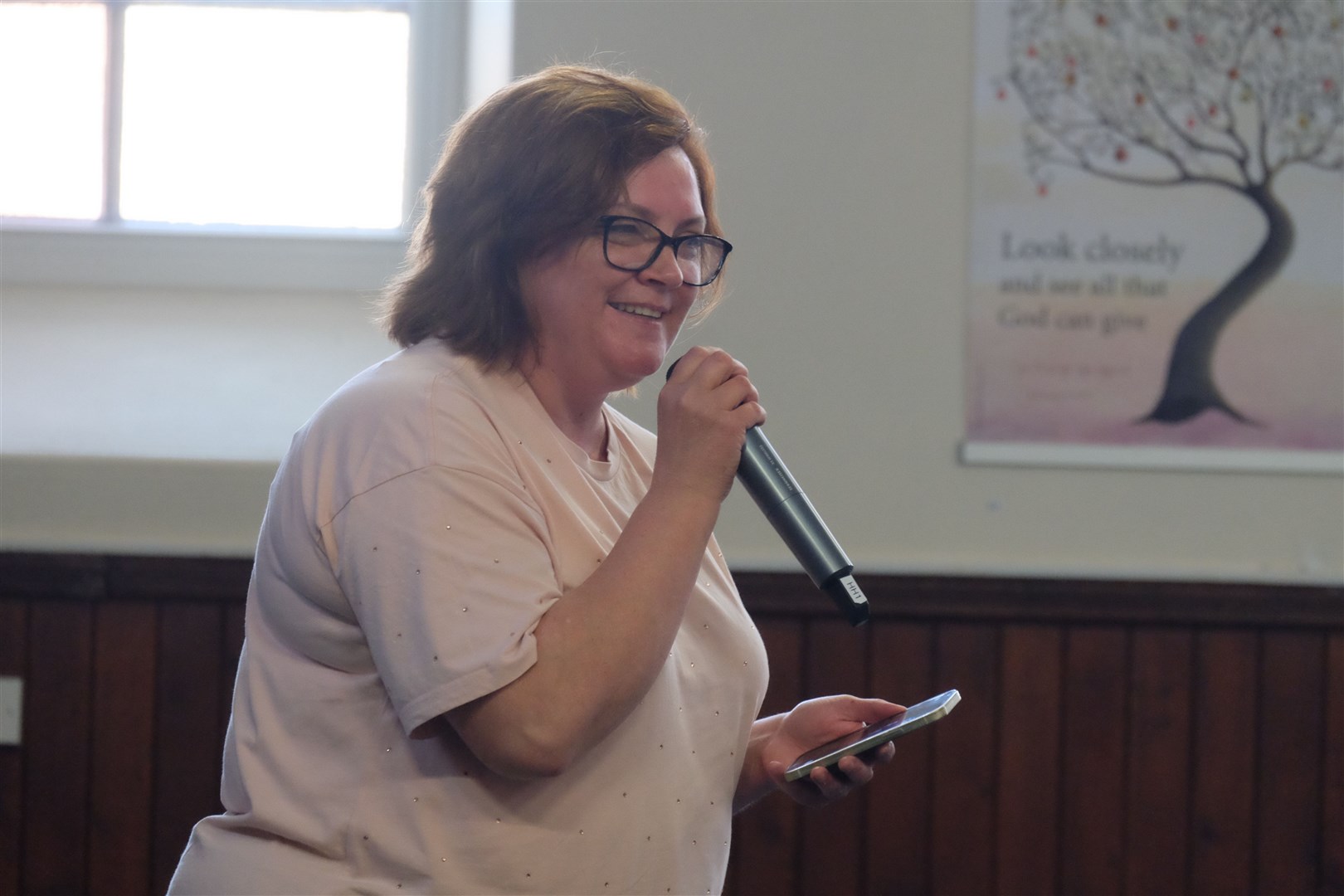 Ann Hay, who is responsible for BALL and SET groups in Moray, hosted a quiz at the start of the event. Picture: Stuart Cox