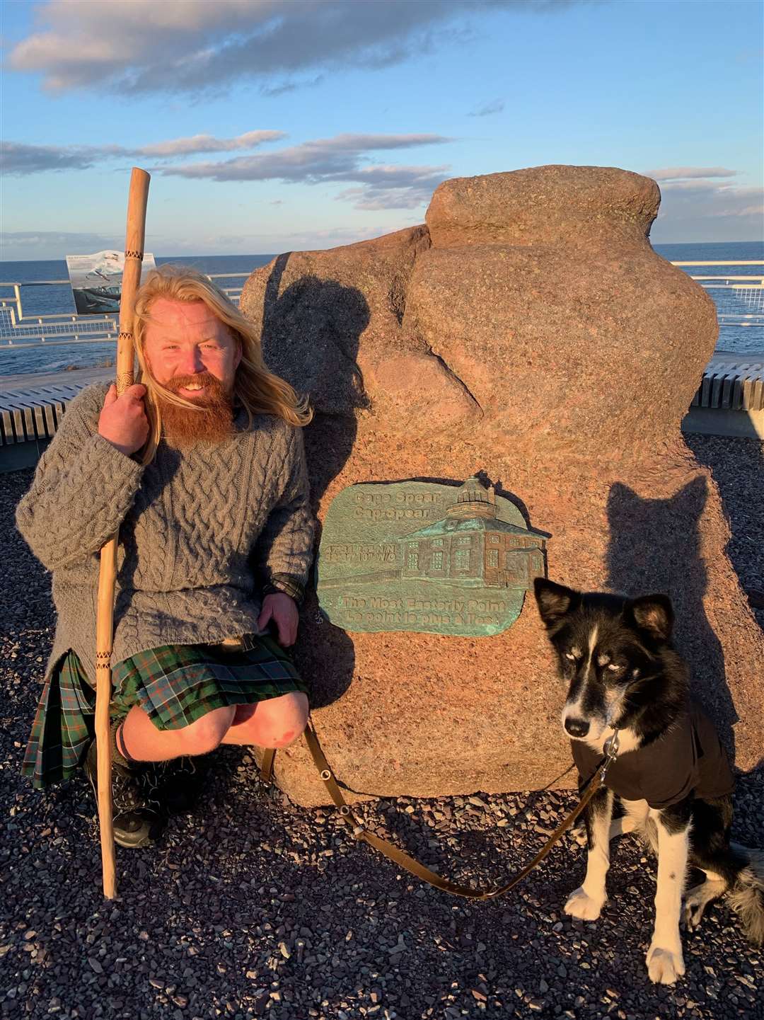 Michael Yellowlees and dog Luna reach the end of their nine-month trek across Canada to raise money for Trees for Life.