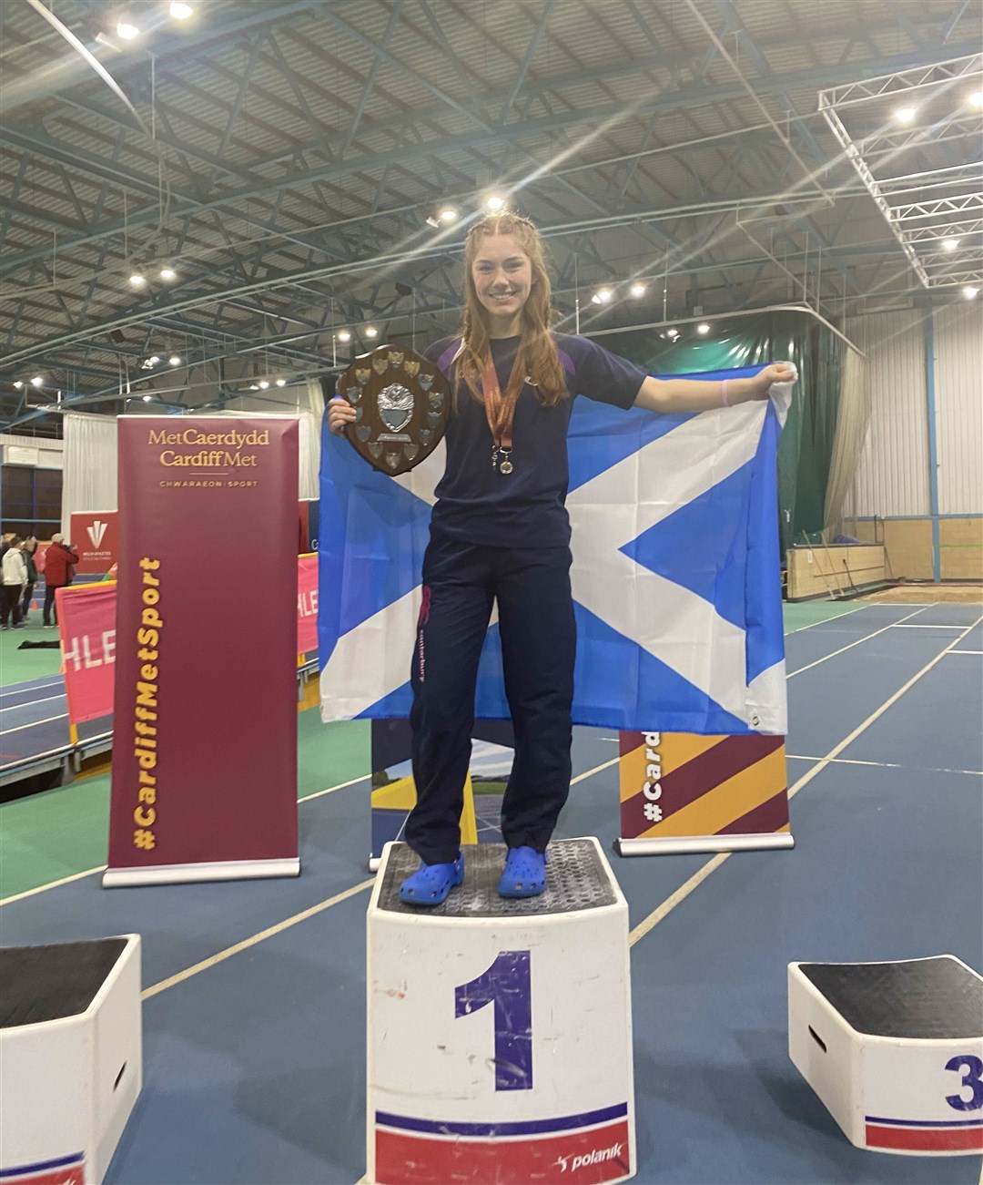 Top of the podium as best Scots athlete in Cardiff.