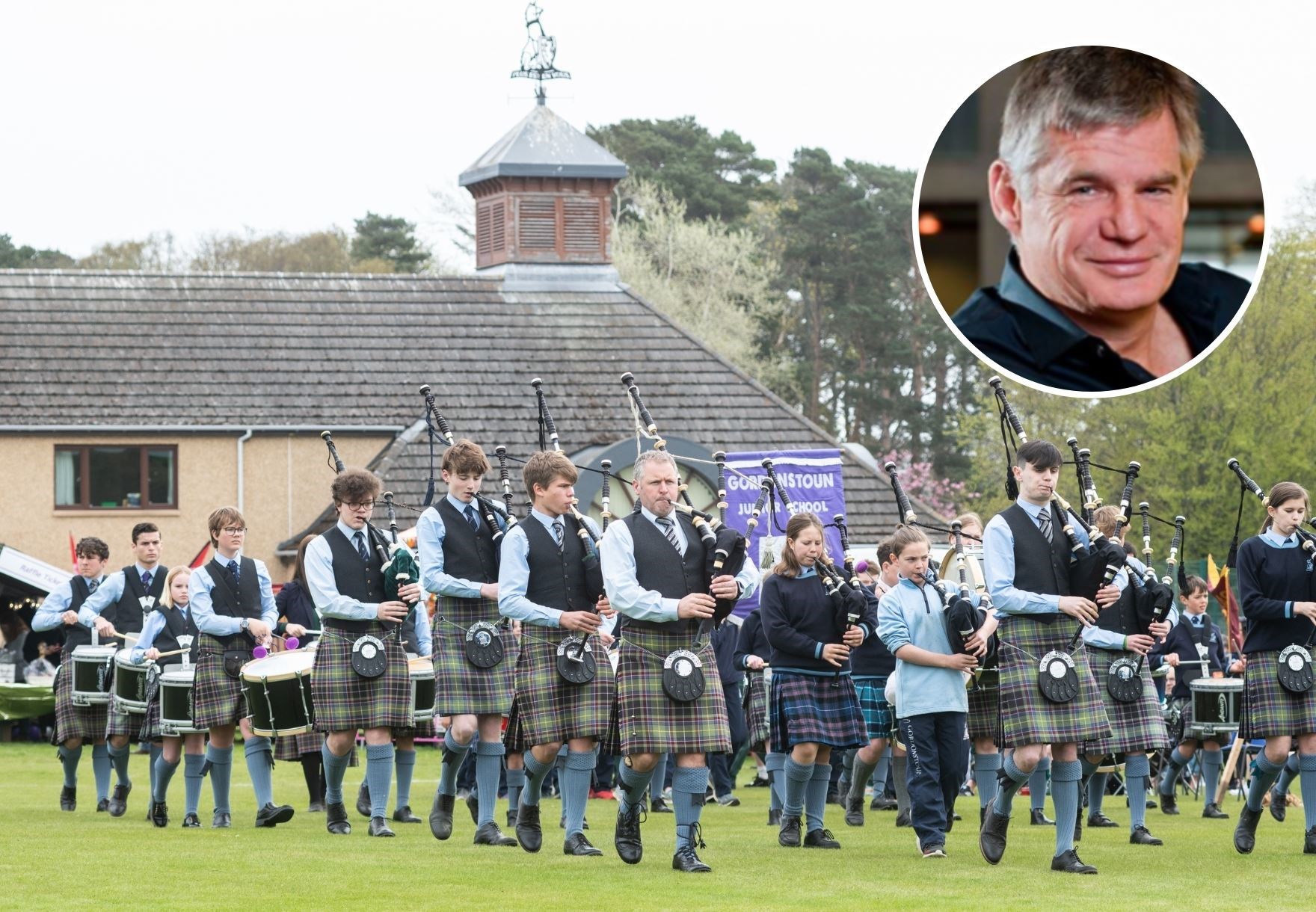 BBC Radio presenter John Beattie (inset) is set to be chieftain at Gordonstoun Junior Highland Games.