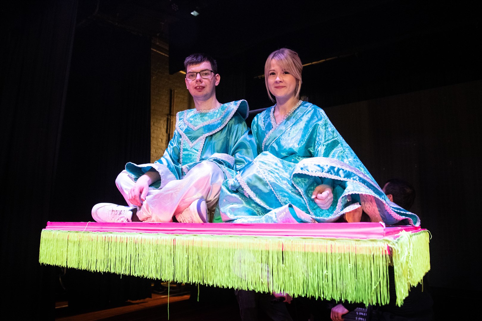 Aladdin (Kai Wood) and Princess (Sophie McKay)...Dreamtime Community Arts present their annual pantomime, this year of Aladdin. ..Picture: Daniel Forsyth..