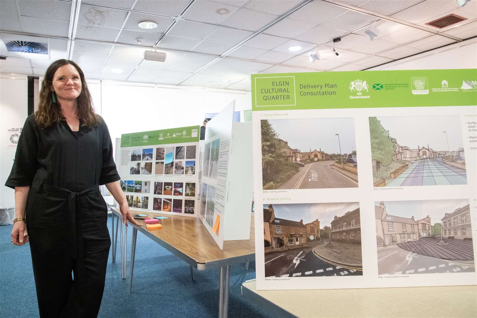 Claire English at the public consultation for the Elgin Cultural Quarter, held at Elgin Library...Picture: Daniel Forsyth..