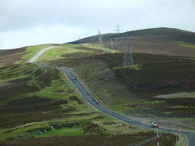 The Lecht Road, looking north from Hill of Allargue, near Cock Bridge. Picture: Johnny Durnan.