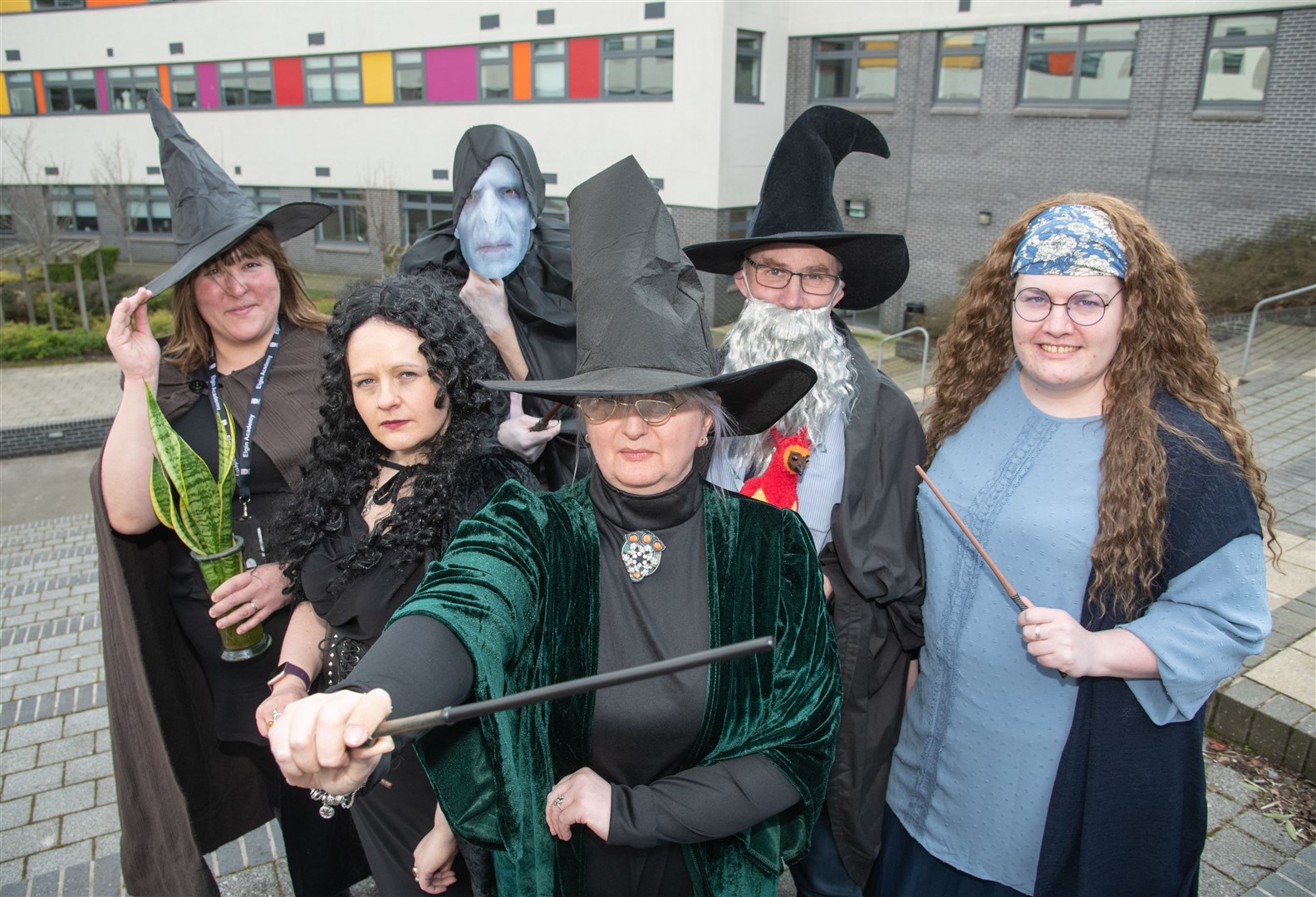 The Science departments came dressed as Hogwarts professors from Harry Potter. Picture: Daniel Forsyth