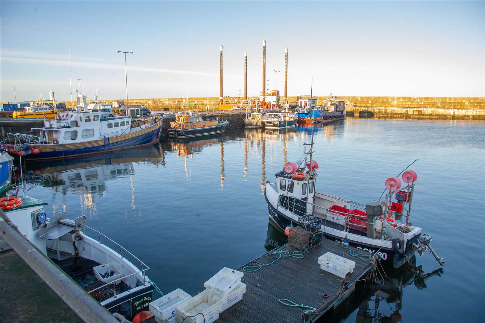 There were no fish landings again at Buckie Harbour last week. Picture: Daniel Forsyth