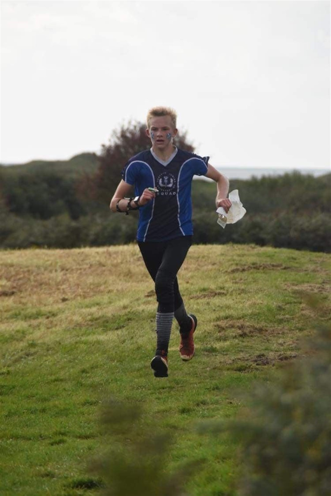 Finlay McLuckie finishing the JIRC individual race. Photo by Michael Bishenden