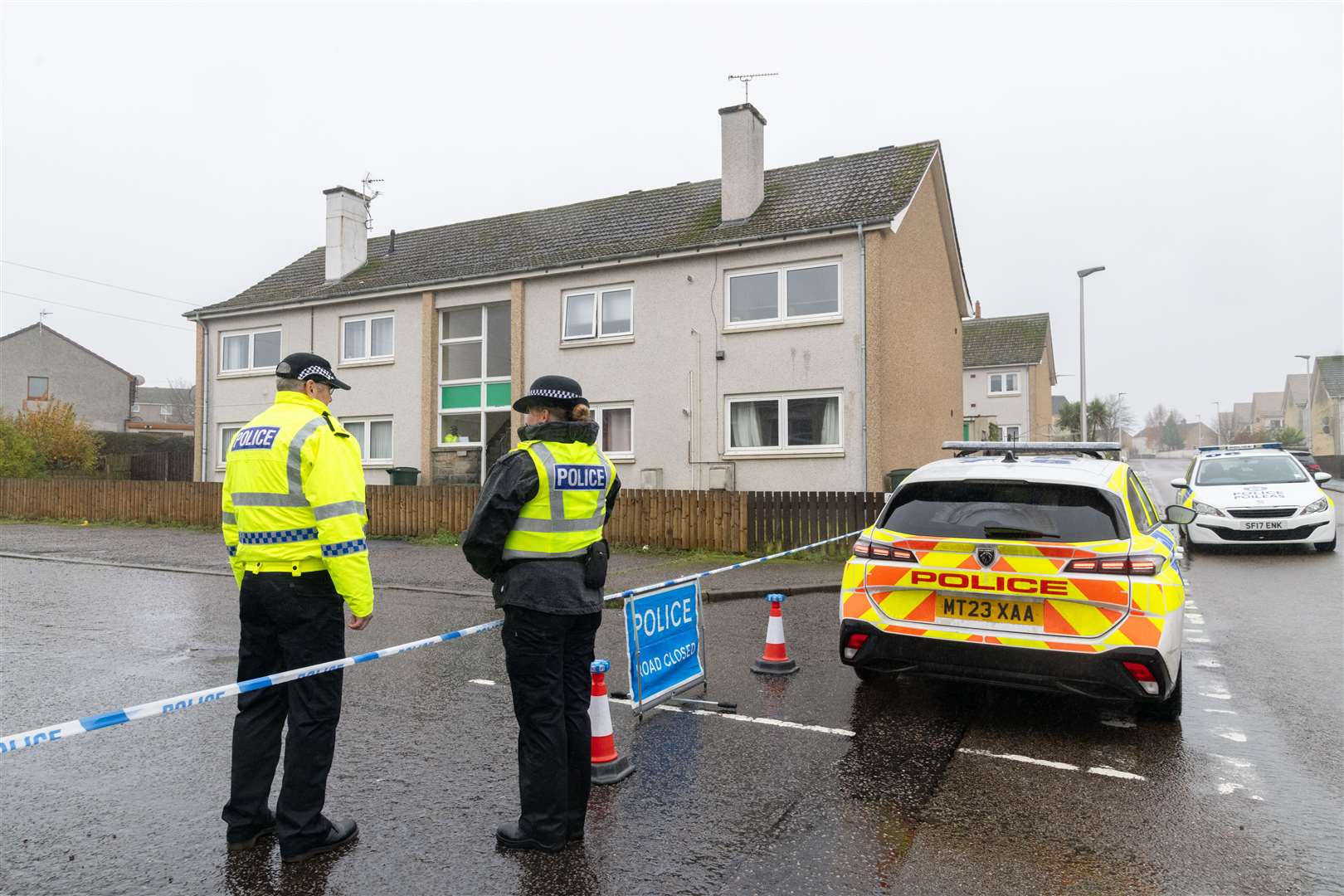 The scene of a murder in New Elgin...Picture: Beth Taylor.