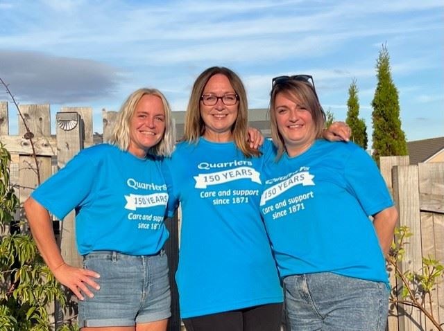 Friends Alyson, Roisin and Rachel are skydiving for Quarriers in memory of Roisin's step-sister Caitlin.