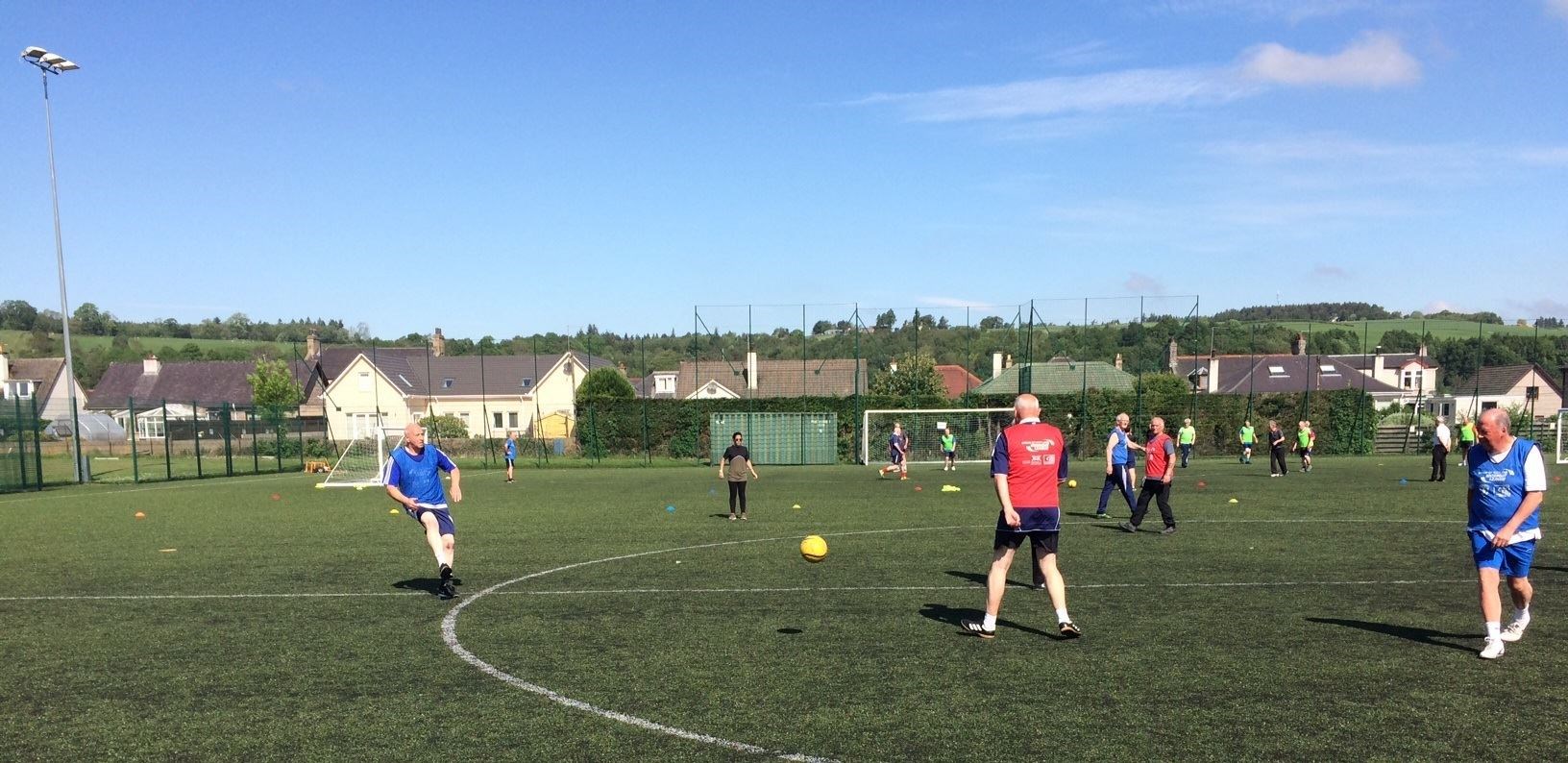 Walking football sessions are available across Moray.