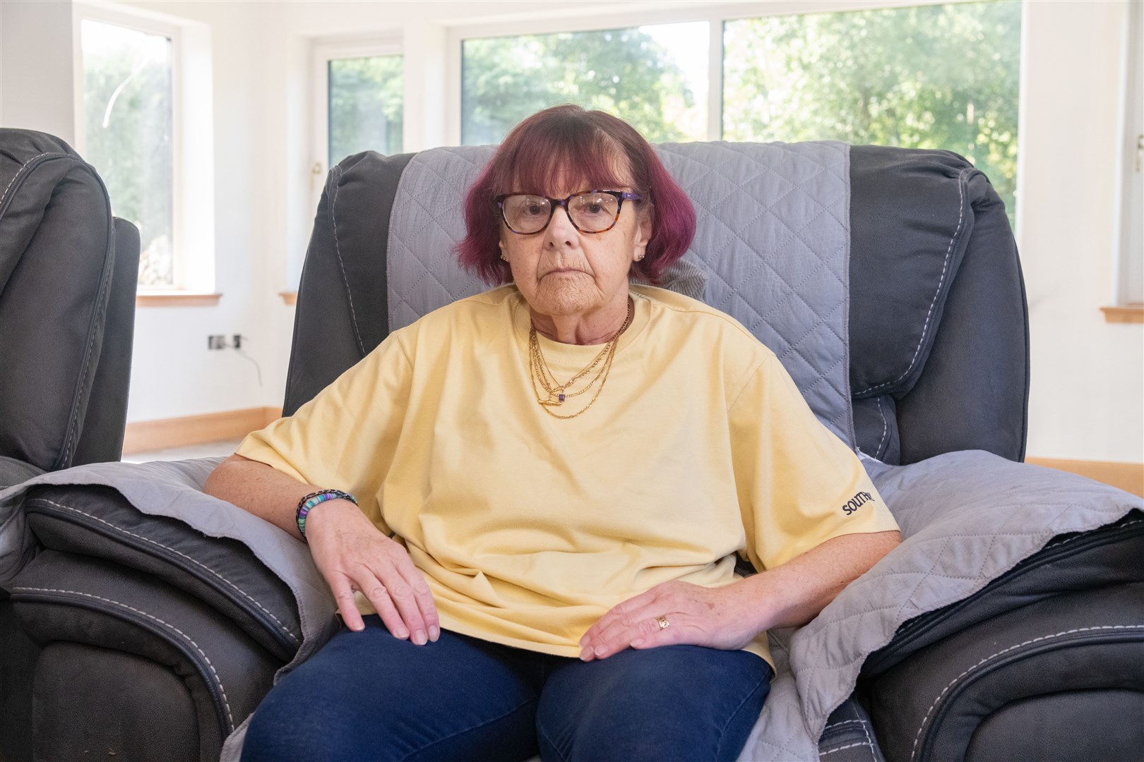 Helen McDonald is worried that she may be housebound for the rest of her life as she continues to suffer from chronic pain. Picture: Beth Taylor