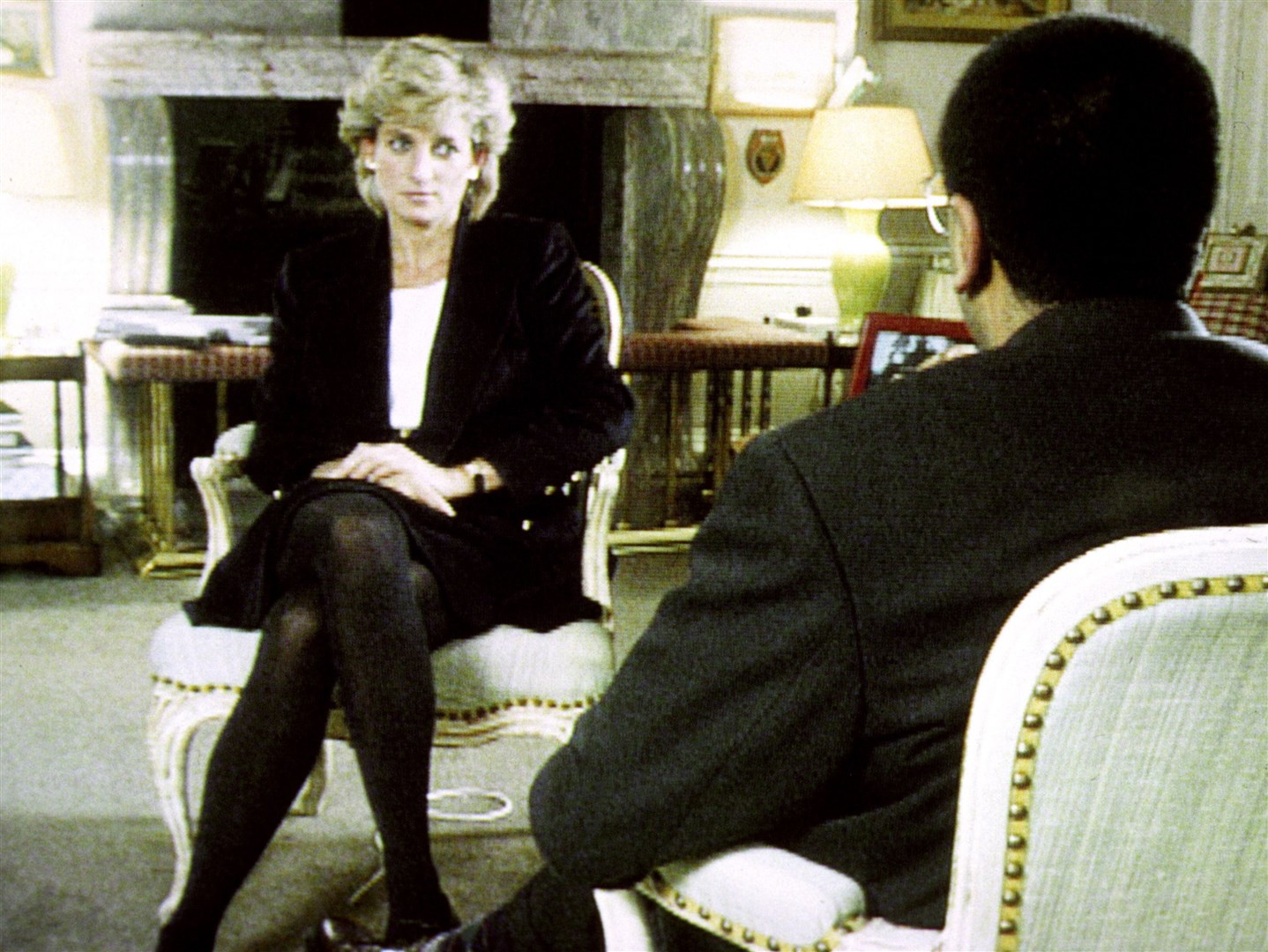 Diana, Princess of Wales, during her interview with Martin Bashir for the BBC’s Panorama in 1995 (BBC/PA)