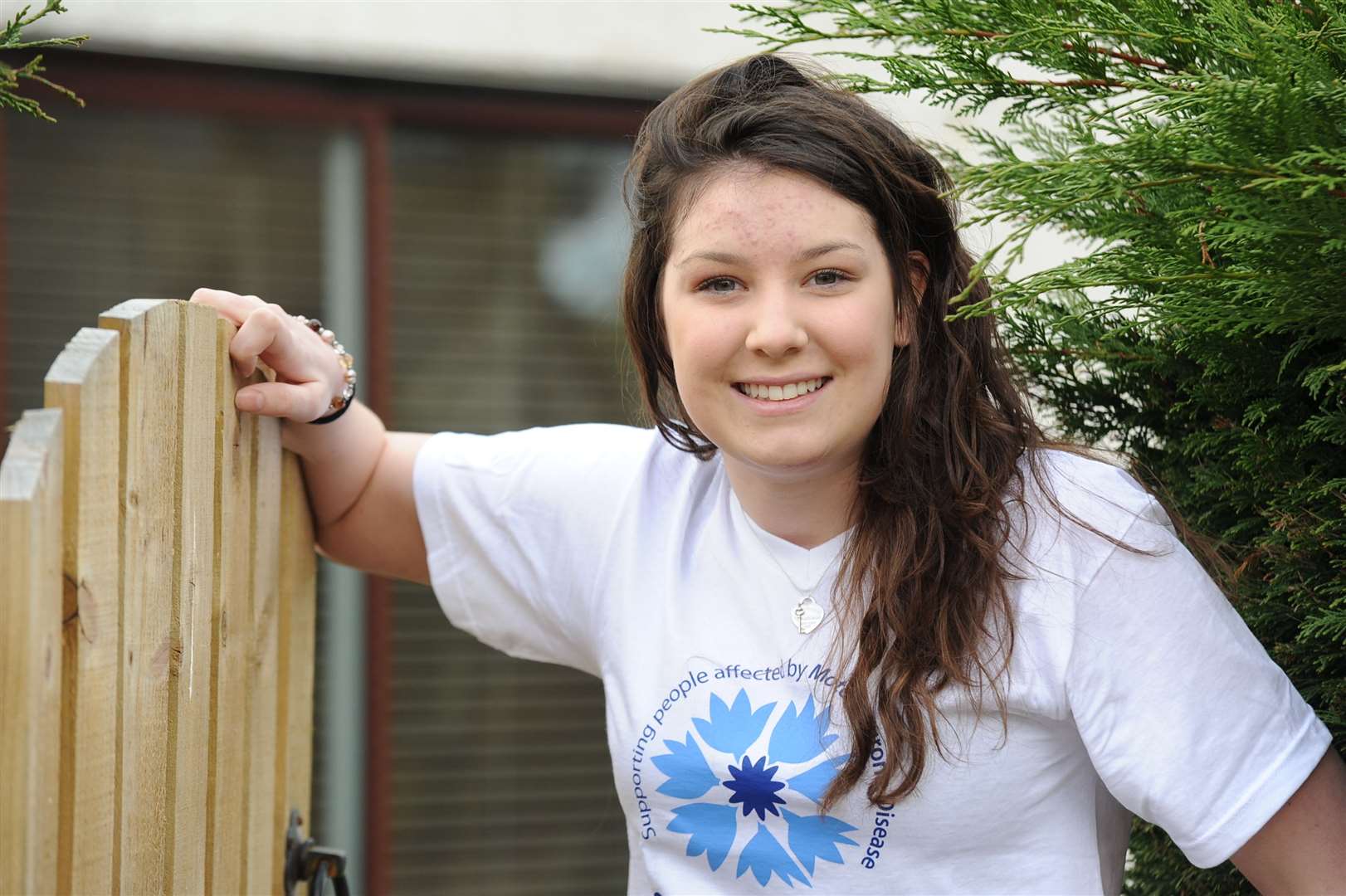 Lucy in 2014 not long after her diagnosis when she started fundraising for MND Scotland. Picture: Eric Cormack