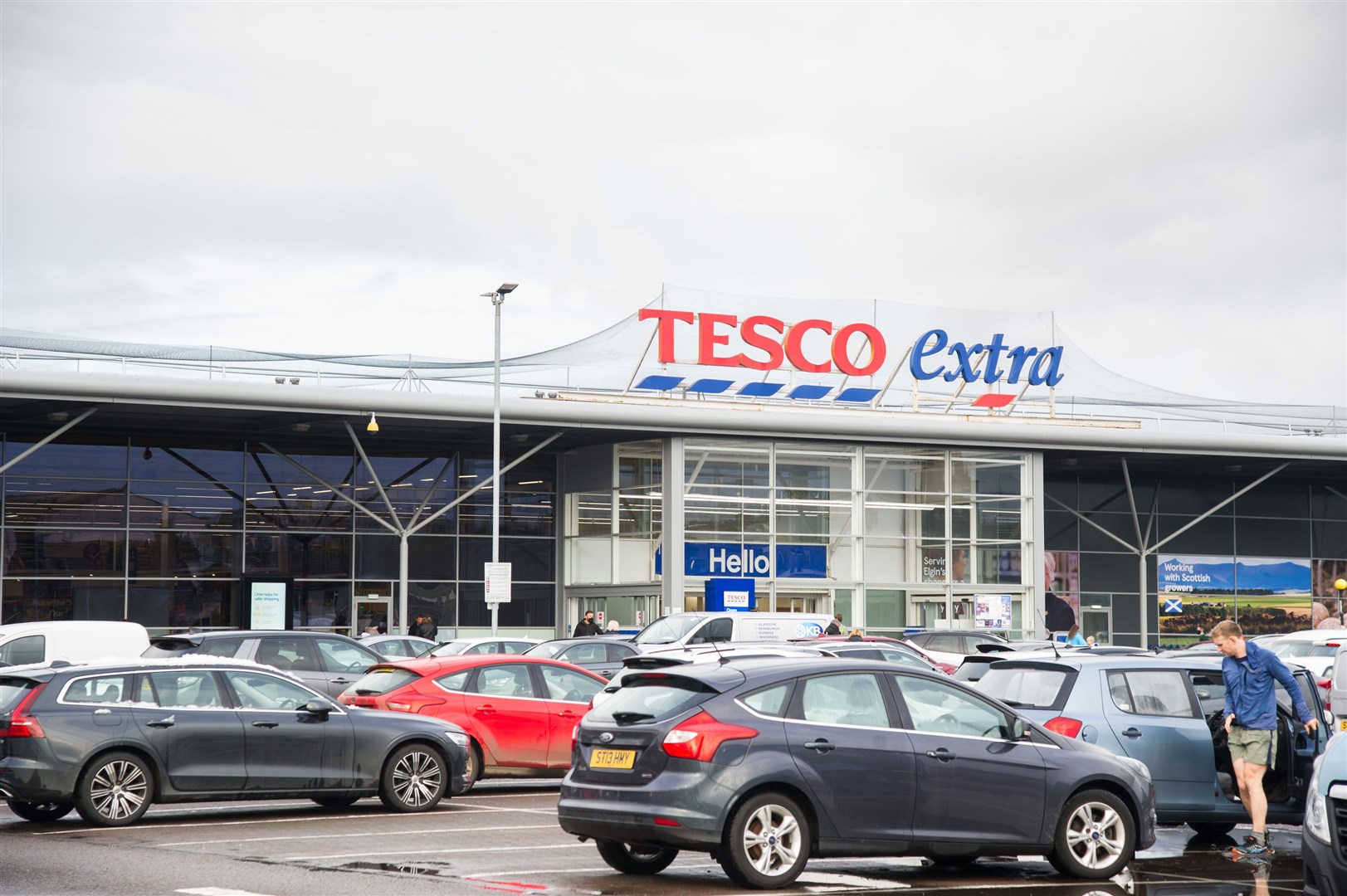 Tesco Elgin, where employees have tested positive for Covid-19.