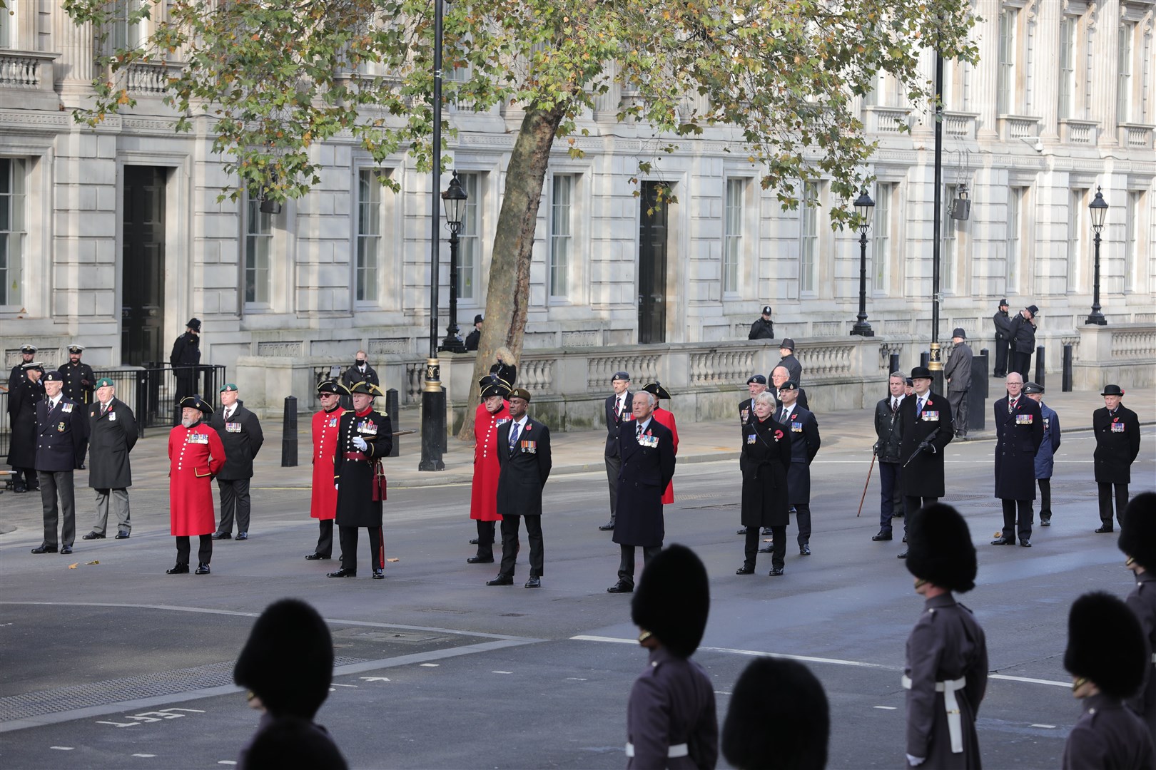 The Remembrance Sunday service at the Cenotaph (Aaron Chown/PA)