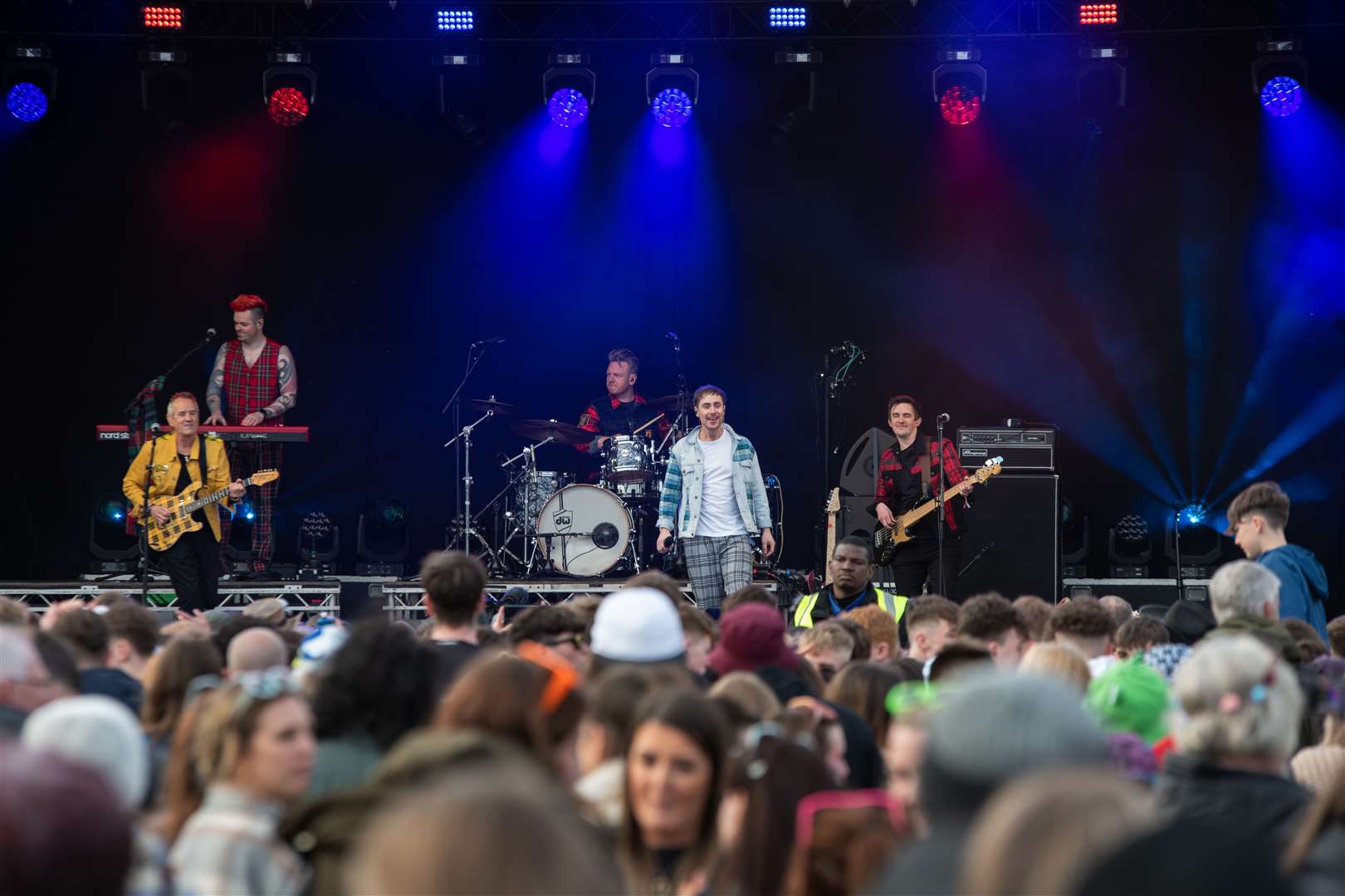 The Bay City Rollers in action at this year's running of MacMoray, held at Cooper Park, Elgin. Picture: Daniel Forsyth