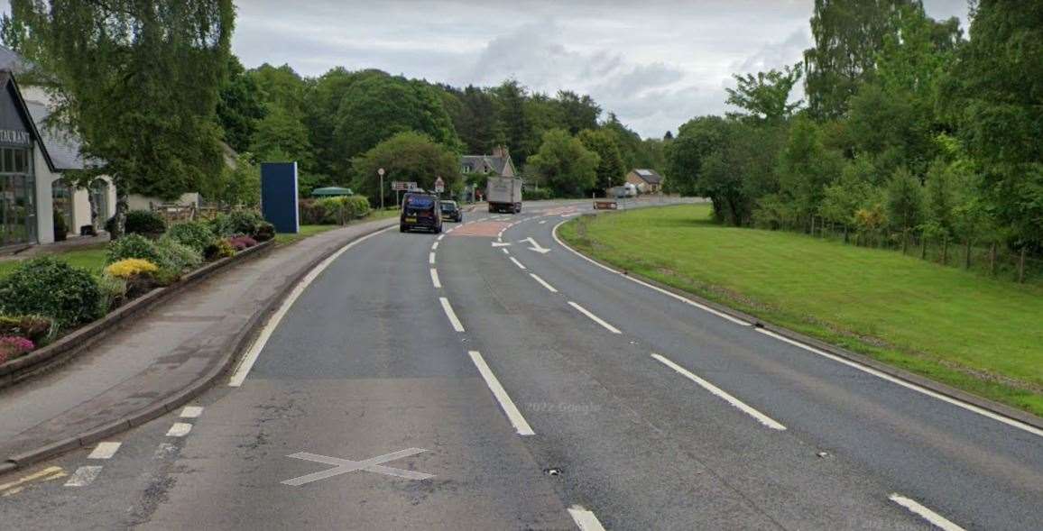 The stretch of road where the crash took place in Brodie.