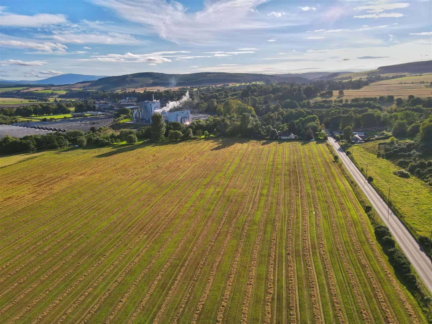The proposed site on the edge of Rothes.