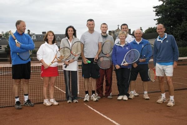 Elgin Tennis Club members celebrate their success