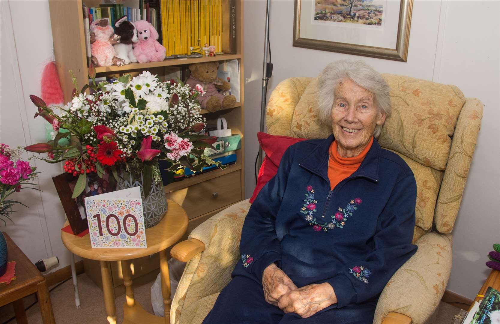 Co-founder of The Findhorn Foundation Dorothy Maclean celebrates her 100th birthday. Picture: Becky Saunderson..