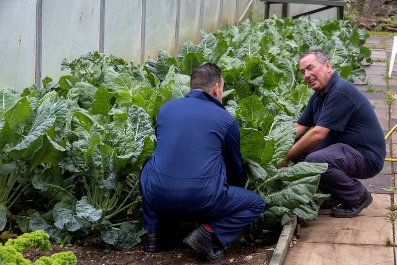 Unpaid work gardening teams have helped charities to provide food for Moray families in need.