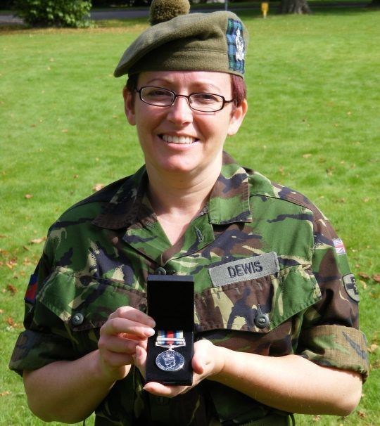 Rebecca in the early days of her Army service.