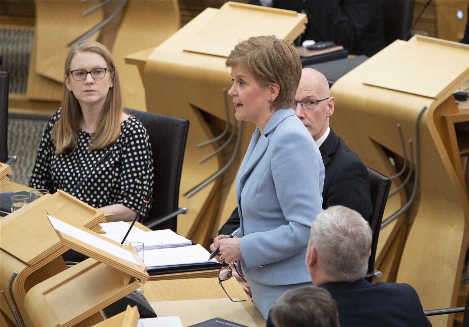 First Minister Nicola Sturgeon announced on Tuesday that she intends on holding a referendum in October 2023 (Lesley Martin/PA)