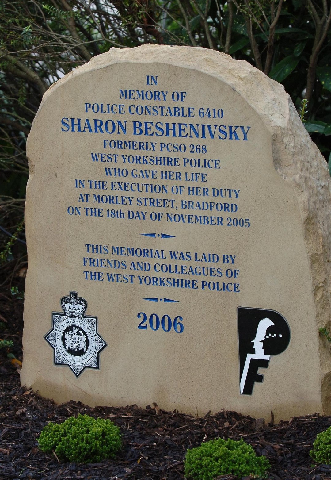 A memorial for WPC Sharon Beshenivsky (John Giles/PA)